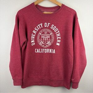 League University Of Southern California Sweatshirt USC Trojans Red Men’s Small